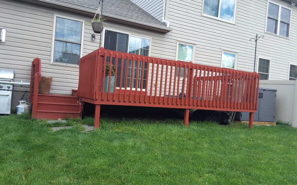 Deck construction in Lancaster County