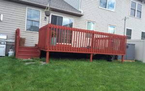 Deck construction in Lancaster County